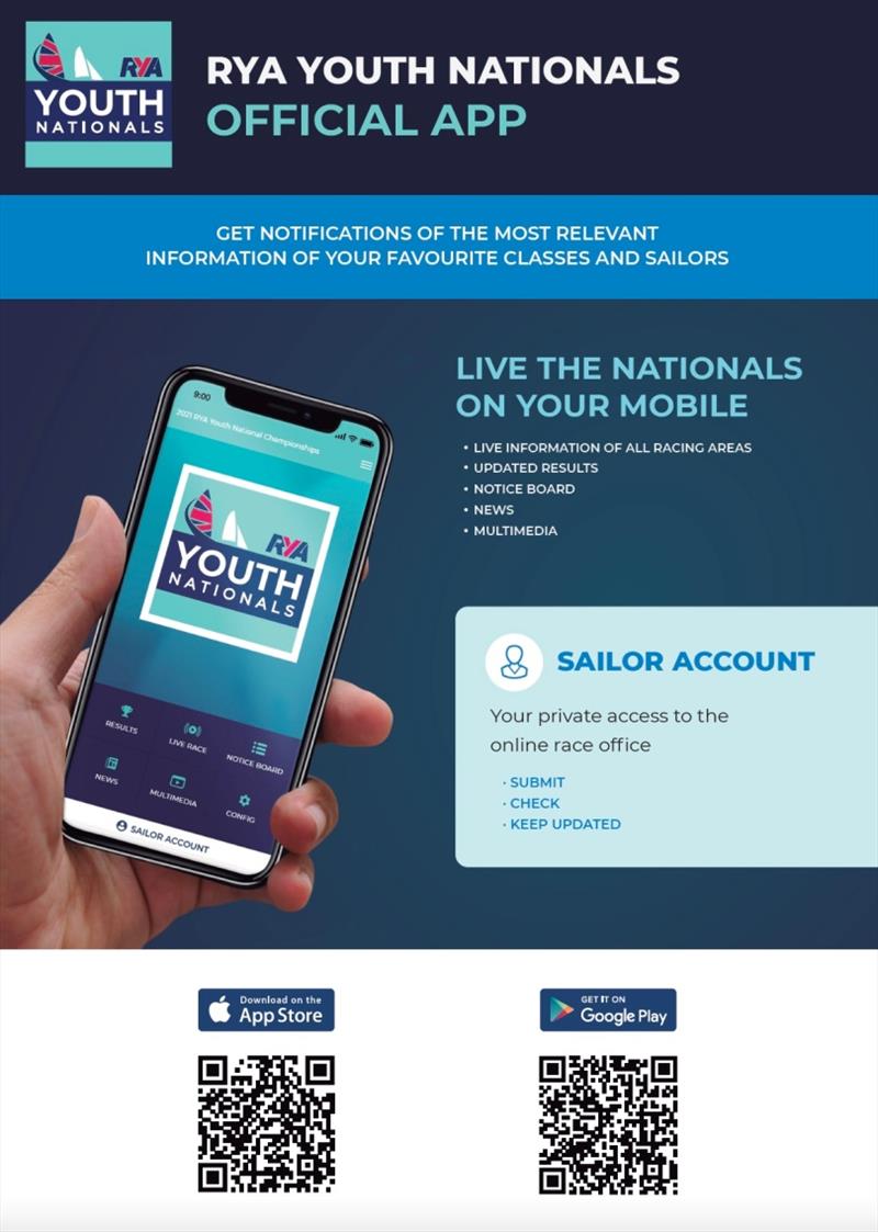 RYA Youth Nationals official app - photo © British Sailing Team