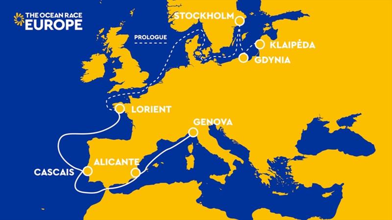 The Ocean Race Europe map - photo © null