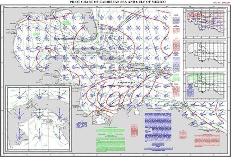 A traditional routeing chart - photo © Tidetech Marine Data