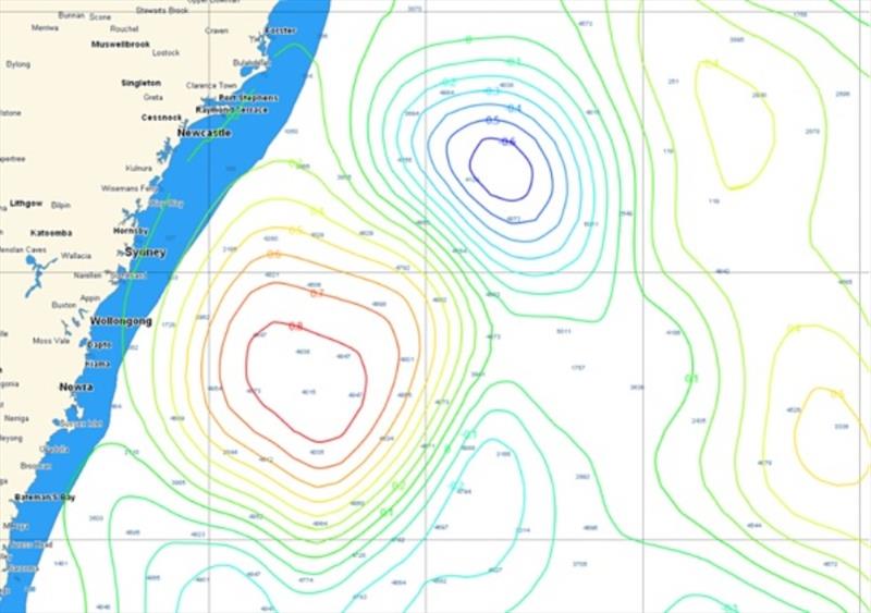 Sea surface height in the EAC (Eastern Australian Current) - photo © Tidetech Marine Data