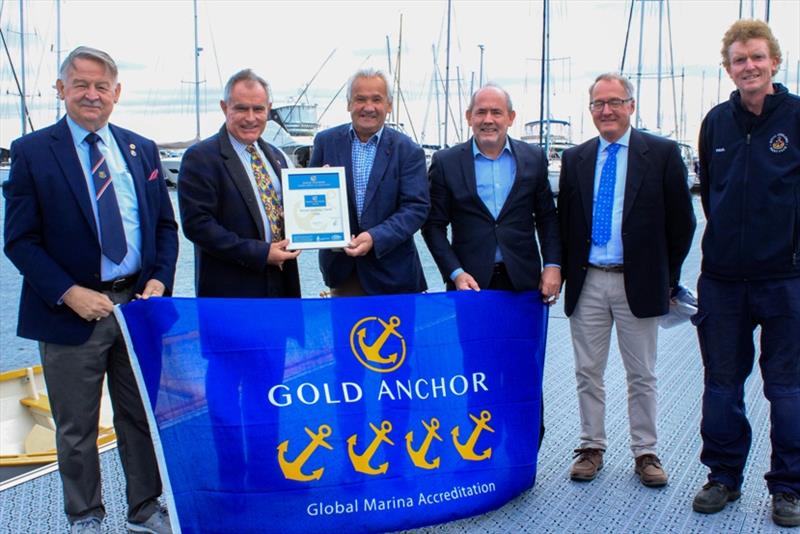 (Left to right) John Spragg, Vice President MIA Andrew Chapman, President MIA  Stuart Dickson, Commodore RGYC Phil Clohesy, General Manager RGYC Stefan Borzecki, Director MIA Paul Walters, Marina Manager RGYC photo copyright Marina Industries Association taken at Royal Geelong Yacht Club