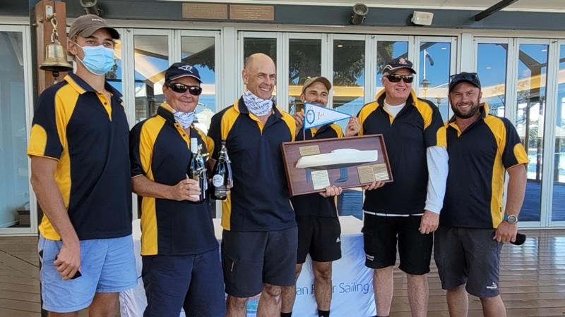 Christ Church Grammar School (Team 1) wins the 2021 College Cup photo copyright Swan River Sailing taken at Royal Freshwater Bay Yacht Club