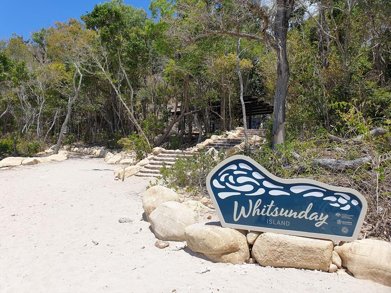 Whitsunday Island Welcome Sign Tongue Bay photo copyright Coral Sea Marina Resort taken at 