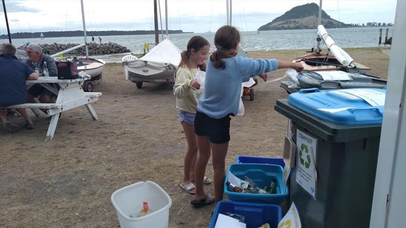 2020 Tauranga Regatta - kitchen helpers sorting rubish and recycling photo copyright Natalie Rooseboom / Sailors for the Sea taken at 