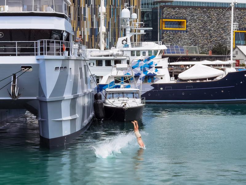 3. Live Ocean Winter Dip - celebrated at Auckland's Wynyard Basin - June 8, 2021 photo copyright Richard Gladwell / Sail-World.com / nz taken at Wakatere Boating Club