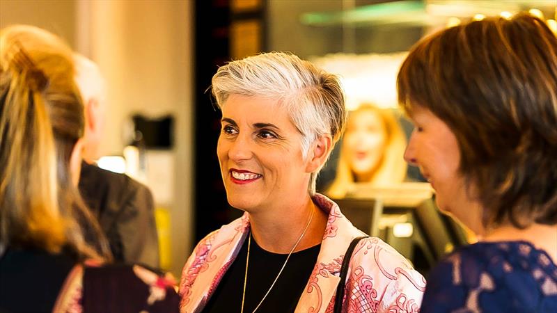 Suzanne McFadden at the America's Cup Hall of Fame Induction - March 2021 photo copyright Luca Butto' taken at Royal New Zealand Yacht Squadron