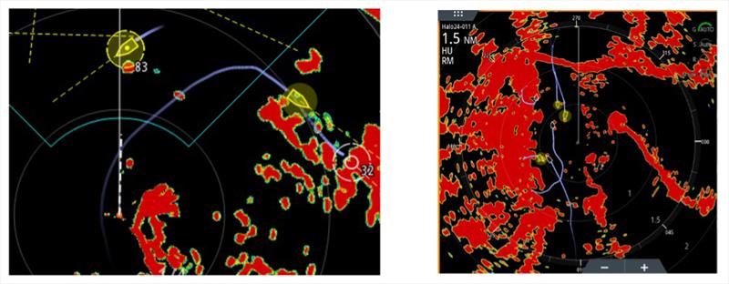 From left to right: Fig. 1, Fig 2. New Lowrance software release featuring safety enhancements, SiriusXM Fish Mapping Integration photo copyright Lowrance taken at 