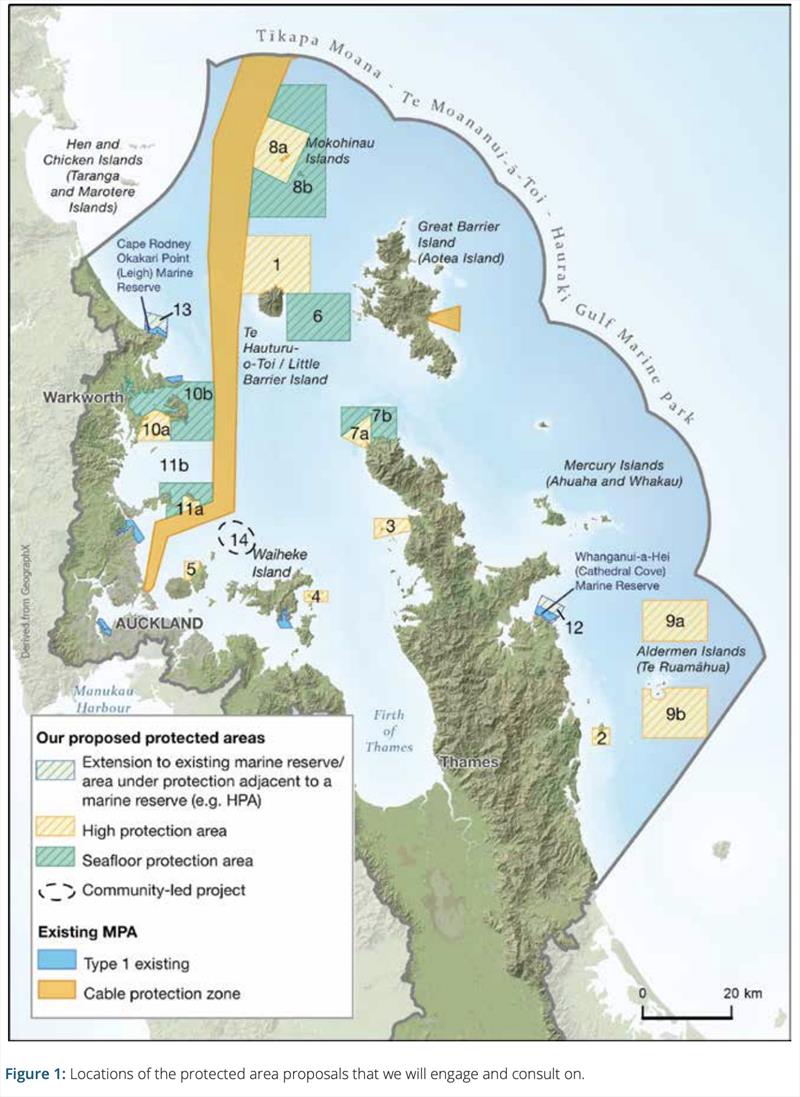 Hauraki Gulf Protection Zones photo copyright DOC taken at 
