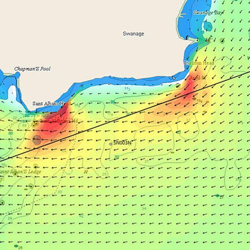 Tidetech St Albans Head - 400m resolution photo copyright Tidetech taken at 