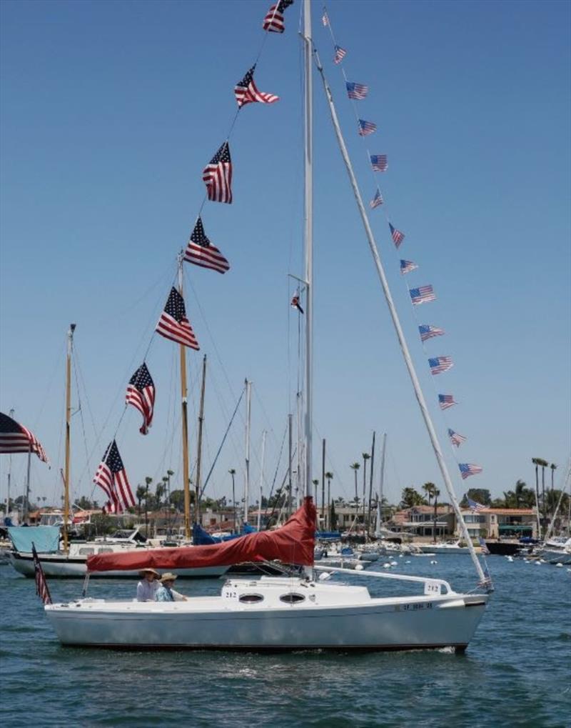 Old Glory Boat Parade photo copyright Newport Ocean Sailing Association taken at American Legion Yacht Club