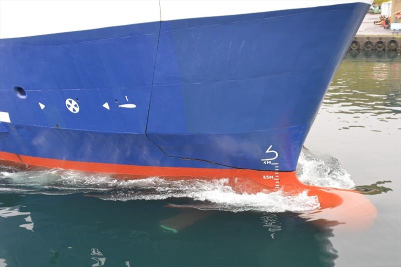 Bow foils on M S Teistin - photo © ÉireComposites