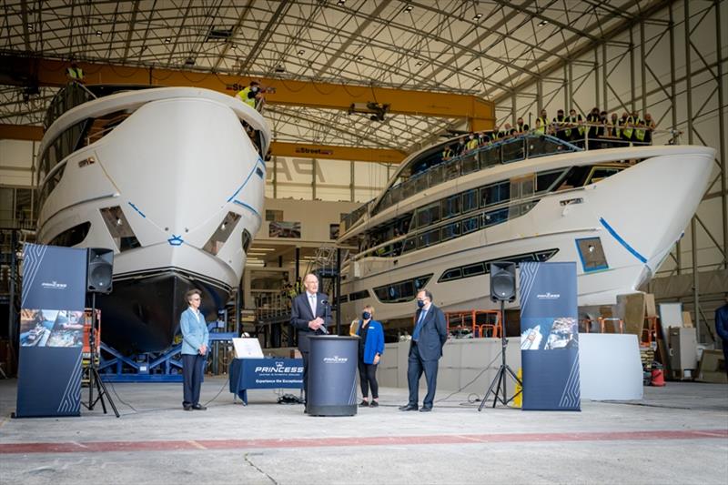 Chairman of The City and Guilds of London Institute, Sir John Armitt, speaking at the event - photo © Princess Yachts