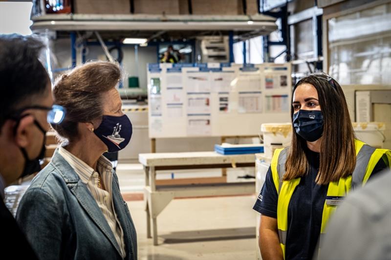 HRH and apprentice Hayley Spencer - photo © Princess Yachts