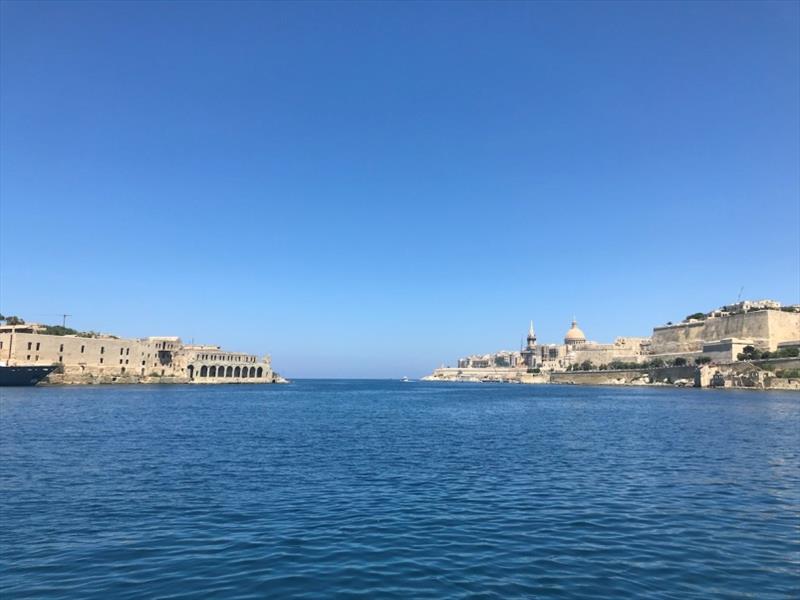 Our anchorage before the marina looking onto Valletta photo copyright Red Roo taken at 