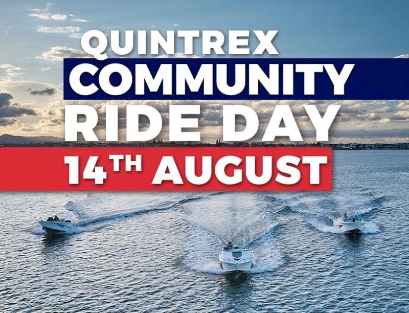 Quintrex Community Ride Day on the 14th of August photo copyright Quintrex taken at 