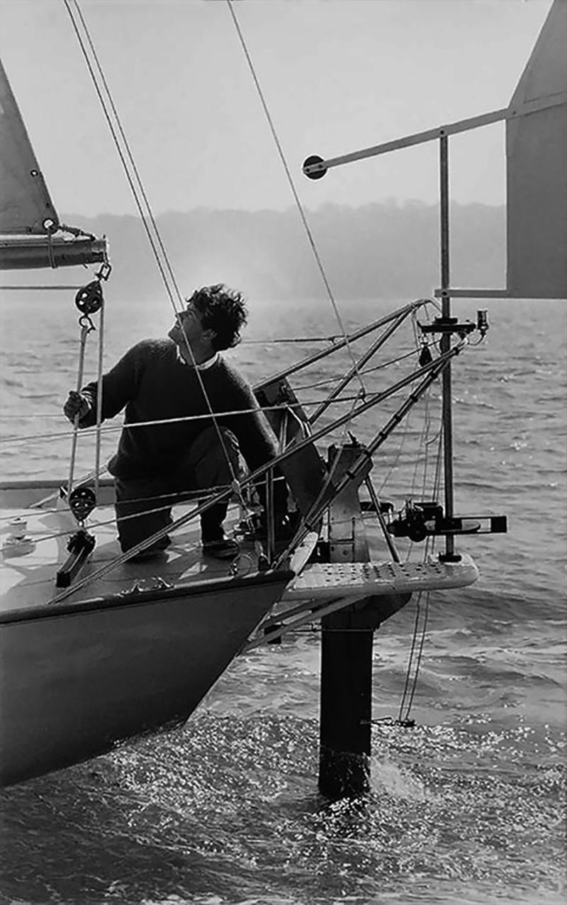 The windvane self steering system was smashed during a gale off Cape Horn, which forced Blyth to hand steer the remaining 20,000 miles across the Southern Ocean and back up the Atlantic - a remarkable feat in itself! photo copyright Chay Blyth  Archive / PPL taken at 