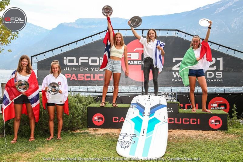 Under17 Girls winners - iQFOiL Junior and Youth World Championships - photo © Giovanni Mitolo - Univela Sailing / Canottieri Garda Salò