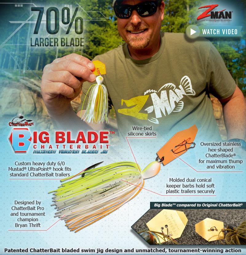 The Big Blade ChatterBait thumps like no other lure!