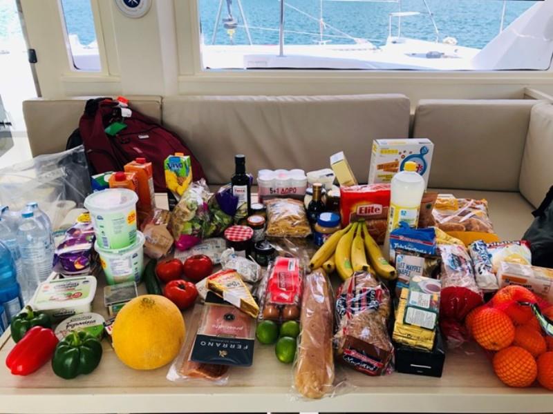 Ample starter provisions - photo © Offshore Sailing School