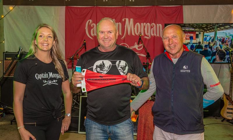 Ross Chisholm (right) rewarding top three placegetters - Airlie Beach Race Week photo copyright VAMPP Photography taken at Whitsunday Sailing Club