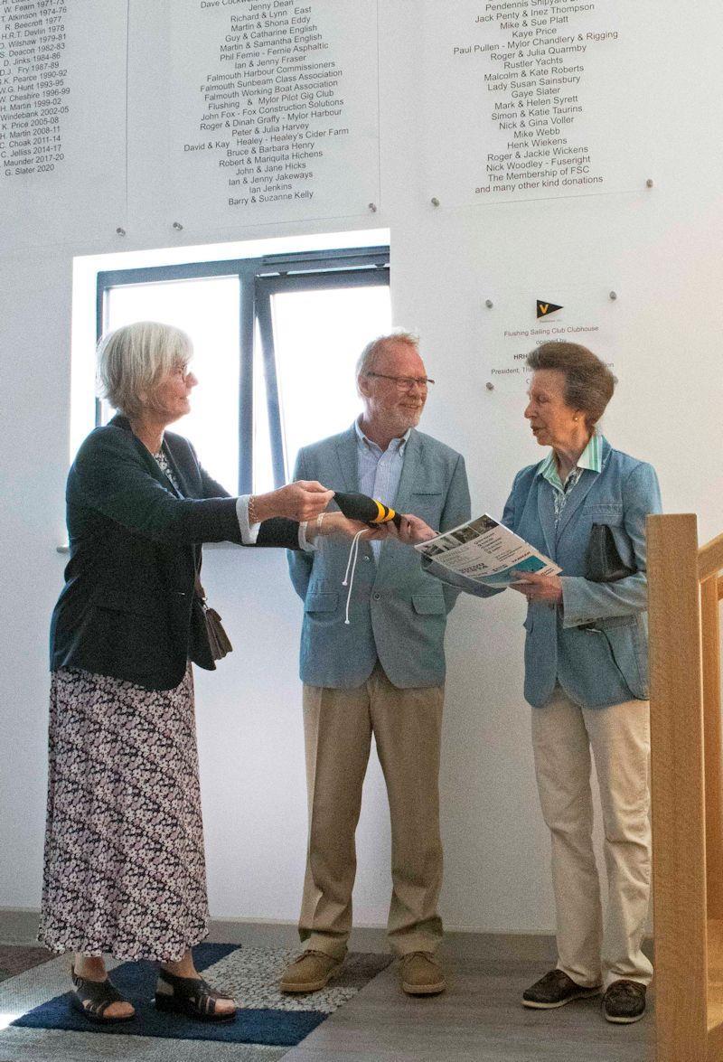 The Princess Royal, President of the Royal Yachting Association, opens the new clubhouse for Flushing Sailing Club photo copyright FSC taken at Flushing Sailing Club