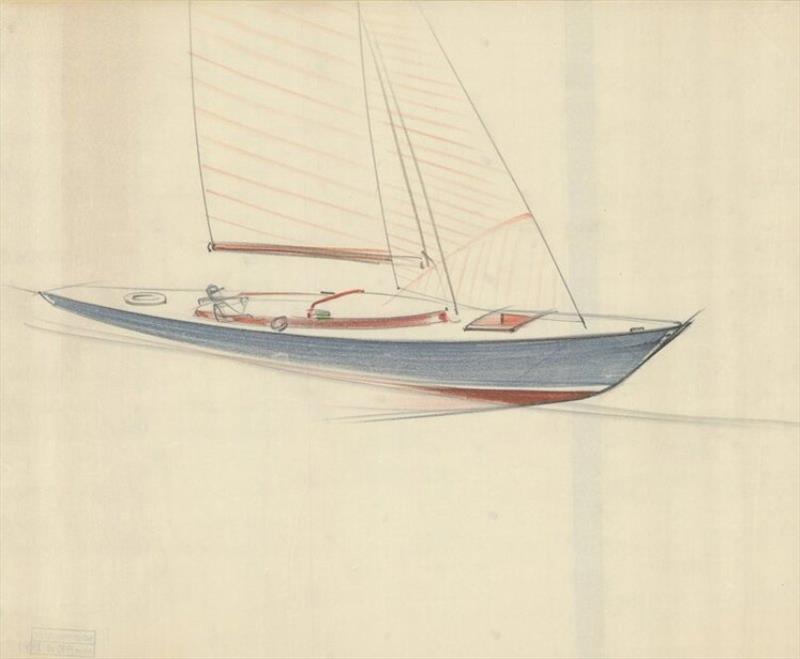 Knud Reimers speed sketch - photo © Reimers collection / Swedish Maritime Museum