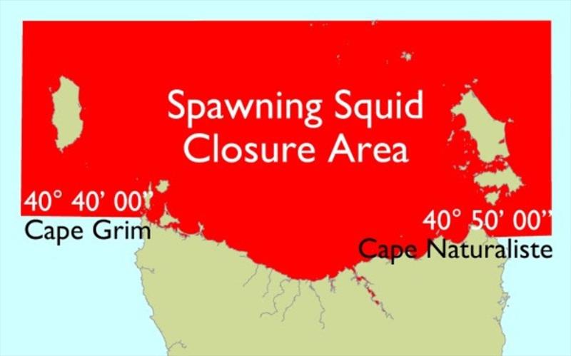 Northern squid closure - photo © DPIPWE Fishing