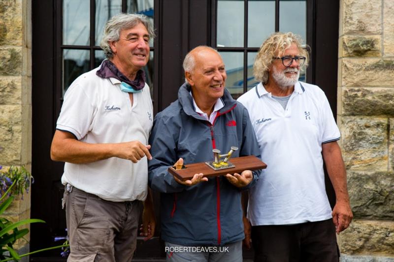 Oldest Classic Boat - Kukururu (ITA 6, Giuseppe Matildi, Enzo Maria Marolli, Claudio Mazzanti) - 5.5 Metre German Open 2021 - photo © Robert Deaves / www.robertdeaves.uk