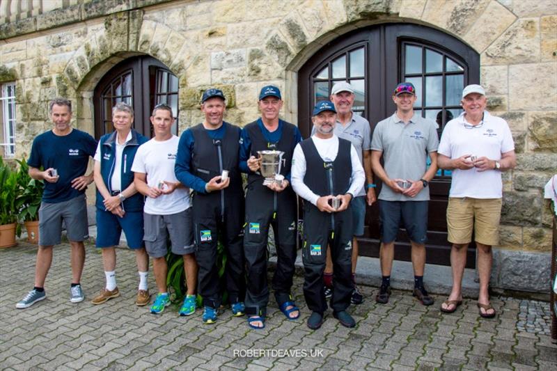 Top three crews in Berlin - 5.5 Metre German Open 2021 - photo © Robert Deaves / www.robertdeaves.uk