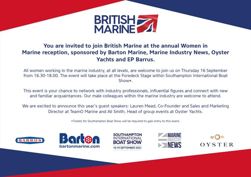 Invite - Women in Marine - photo © British Marine