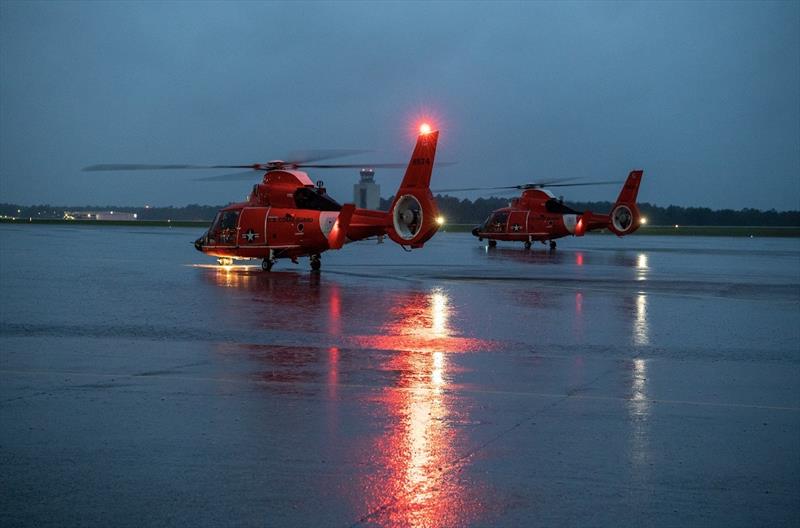 The Coast Guard conducts Hurricane Ida post-storm overflights along Gulf Coast on August 30, 2021. Assets conducted critical incident search and rescue overflights & assessed for damage along the Gulf Coast Region of Louisiana following Hurricane Ida photo copyright Petty Officer 2nd Class Ryan Dickinson taken at 