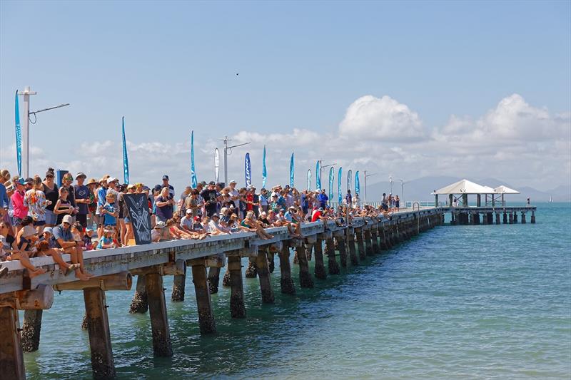 Spectators await the race - flour bags hidden - photo © Sealink Magnetic Island Race Week