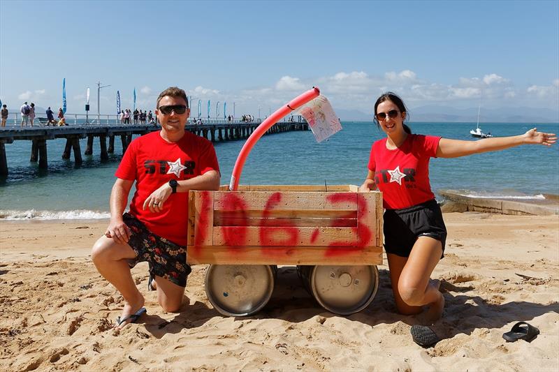 Brady and Crystal and their Star 106.3 Radio boat - photo © Sealink Magnetic Island Race Week