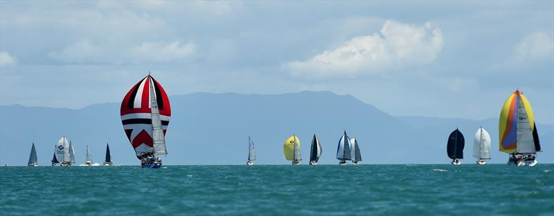 Spinnaker run on the Bay yesterday photo copyright Scott Radford-Chisholm taken at Townsville Yacht Club