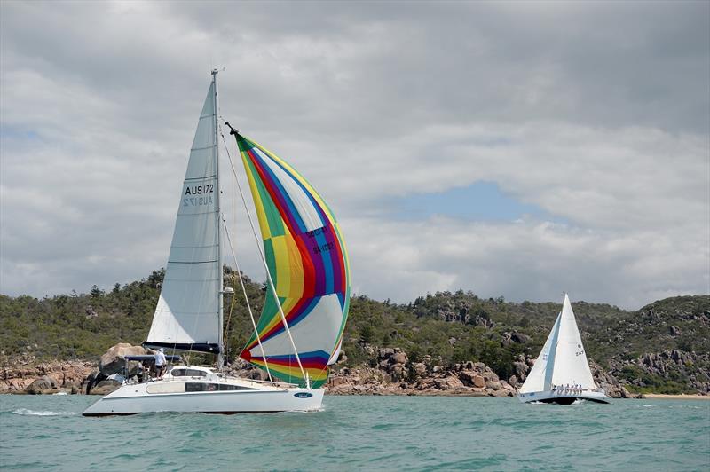 Vanish pushing along under kite yesterday photo copyright Scott Radford-Chisholm taken at Townsville Yacht Club