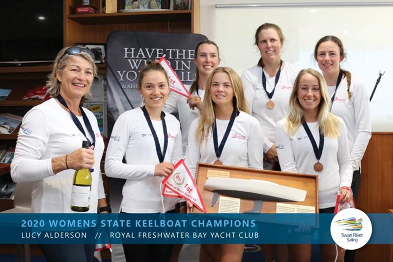 2020 Women's State Keelboat Champions - photo © Swan River Sailing