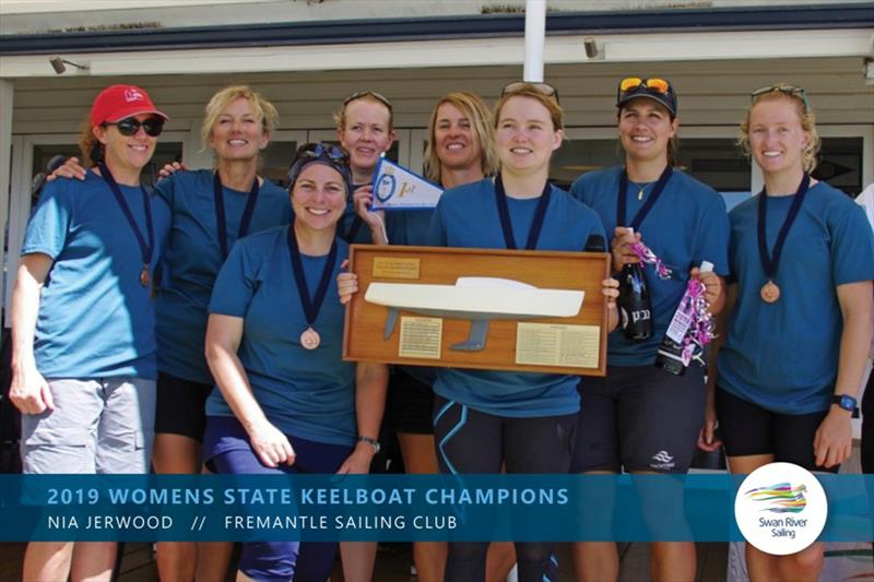 2019 Women's State Keelboat Champions photo copyright Swan River Sailing taken at Fremantle Sailing Club