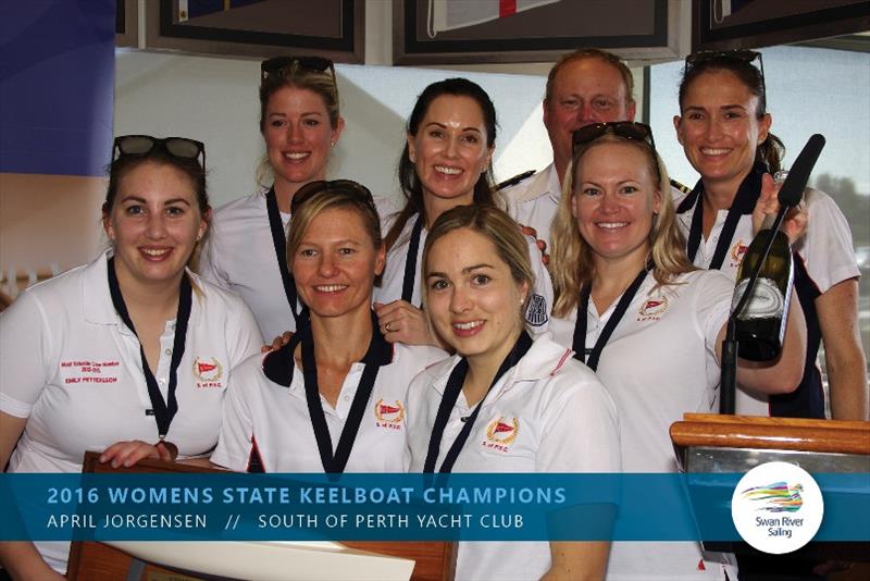 2016 Women's State Keelboat Champions photo copyright Swan River Sailing taken at Fremantle Sailing Club