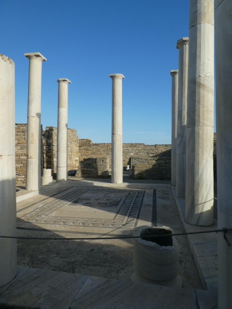 Surviving columns and mosaics photo copyright Red Roo taken at 