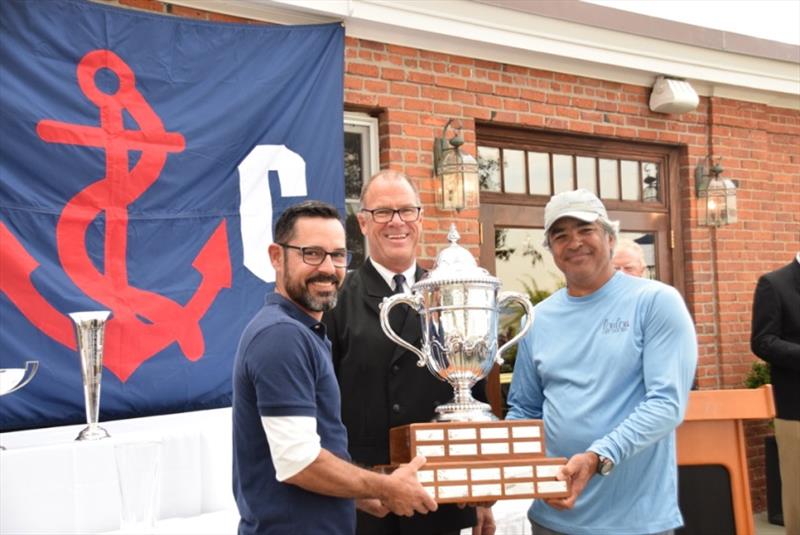 The crew of loulou was awarded the Roger Sherman Memorial Trophy for best performance in both the Spring and Fall Regattas - photo © American Yacht Club