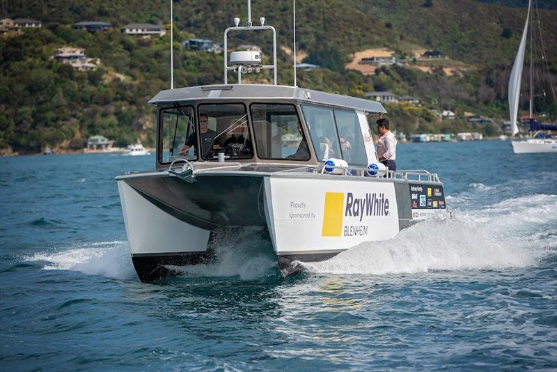 MV Ray White stretches her legs  - October 2021 photo copyright Karmyn Ingram taken at Waikawa Boating Club