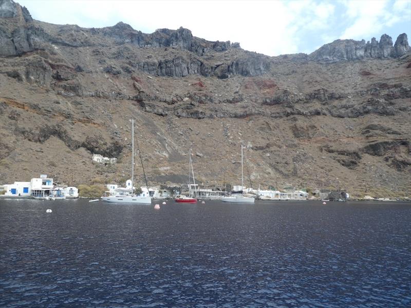 Red Roo anchored in the Volcano at Thirasia (Santorini) photo copyright SV Red Roo taken at 