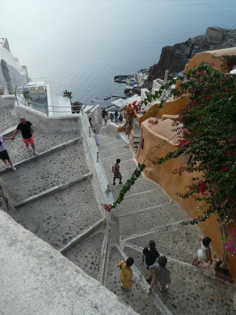 More steps at Oia photo copyright SV Red Roo taken at 