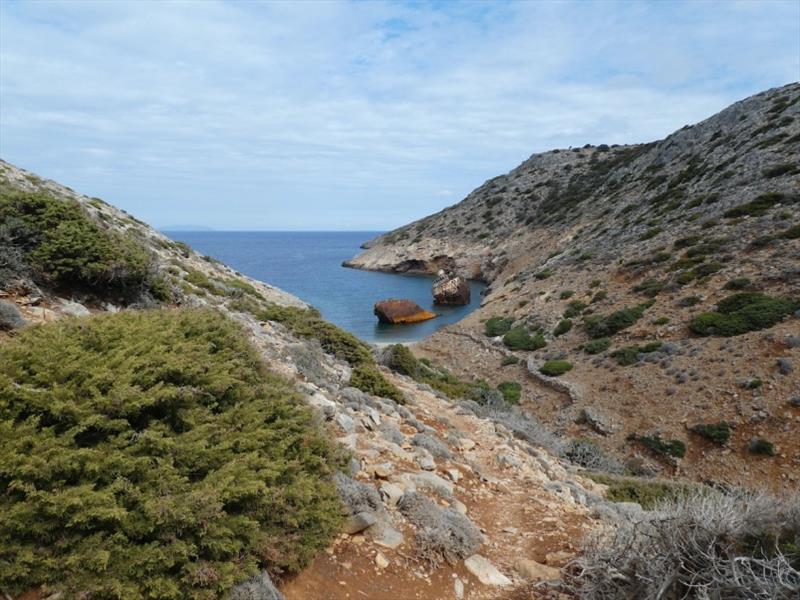 The Olympia Shipwreck at Amorgos photo copyright SV Red Roo taken at 