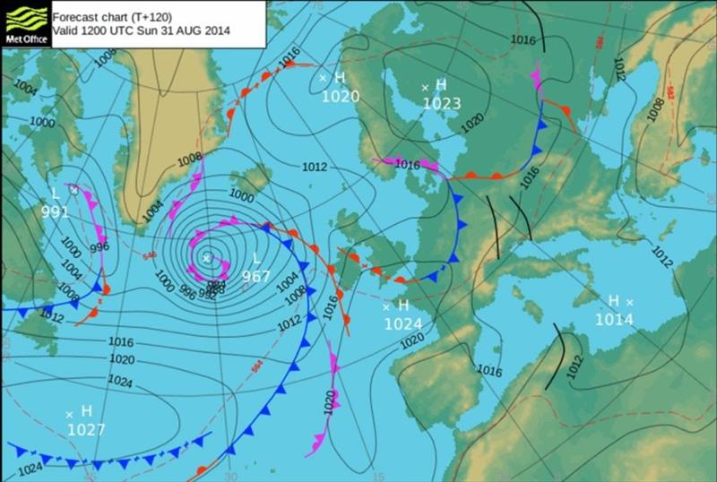 Metoffice Synoptic Chart photo copyright Global Solo Challenge taken at 