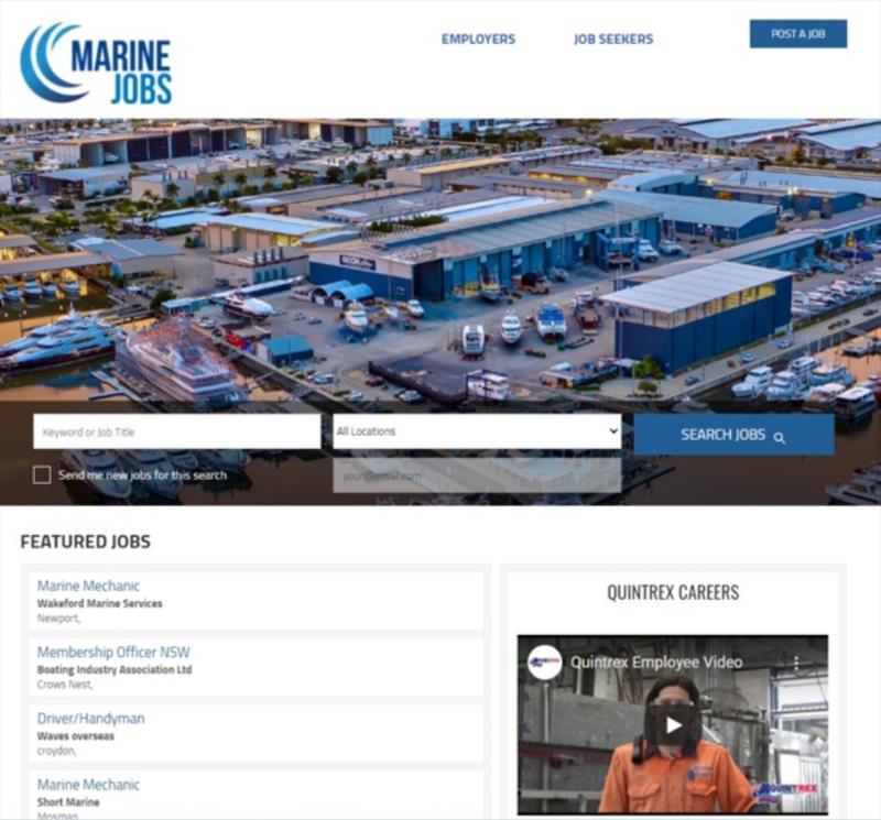 Welcome to the first Marine Jobs Newsletter photo copyright Marina Industries Association taken at 