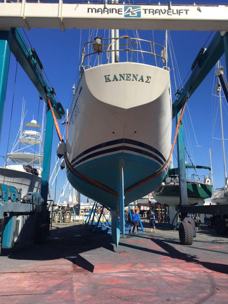 Ketch-rigged 1981 Swan 65 in 2013, Kanenas - photo © Golden Globe Race