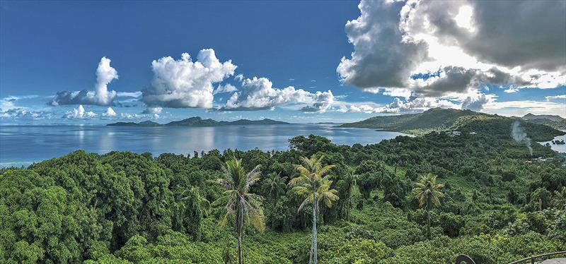 The tropical paradise of Micronesia, a country spread across the ...