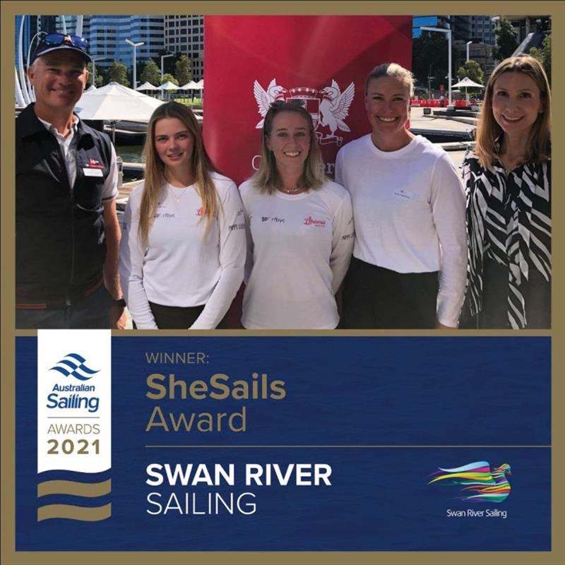 SheSails Award winners photo copyright Swan River Sailing taken at 