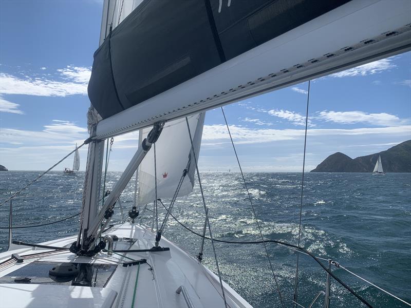 Phantasea leaving Queen Charlotte Sound - photo © Jason Munro 